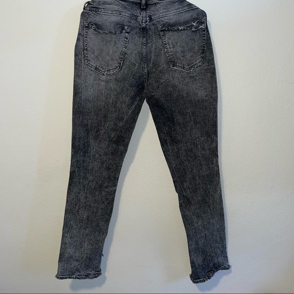 Distressed Black Washed Denim Jeans - Picture 7 of 7